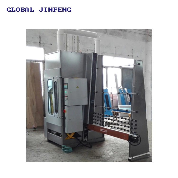 Automatic PLC Glass Marble Frosting Machine with 4 Guns China Manufacturer (JFP1600)